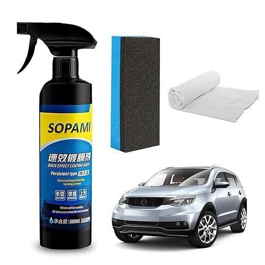 Sopami Car Coating Spray – Nano Protective Shine Spray (50ml × 2 | Pack of 2)