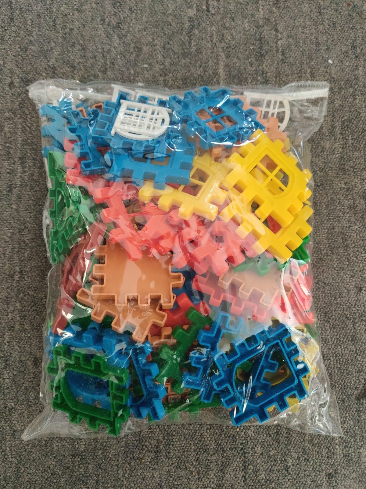 🏠 Building Blocks for Kids – 50 Pcs House Construction Set with Windows (Multicolor | Age 2–5 Years)