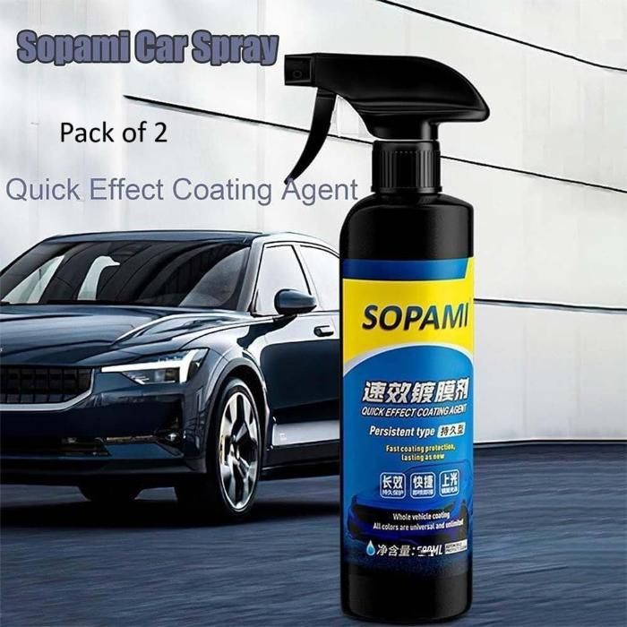 Sopami Car Coating Spray – Nano Protective Shine Spray (50ml × 2 | Pack of 2)