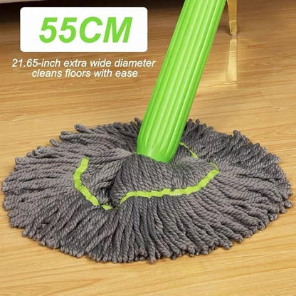 Self-Twisting Water Rotating Mop – 360° Spin Handle, Microfiber Cleaning (Pack of 1)