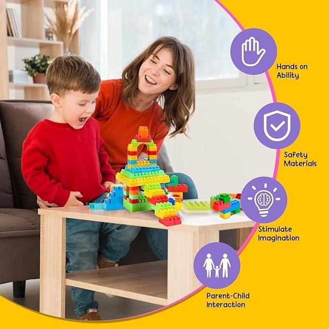 🧩 Building Blocks Puzzle Game for Kids – Fun, Educational & Organizable Toy Set (Pack of 1)