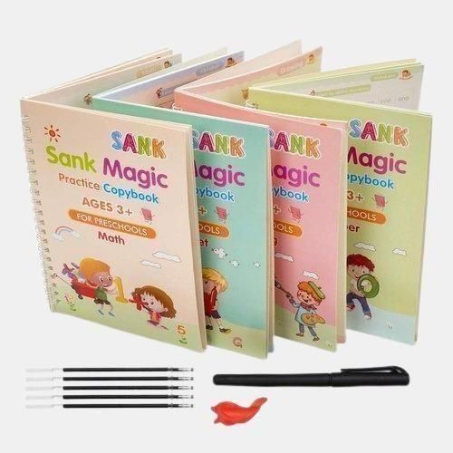 Sank Magic Practice Copybook Set – Reusable Handwriting Workbook for Kids (Pack of 1)