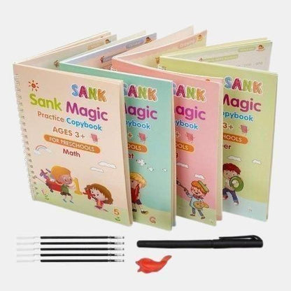 Sank Magic Practice Copybook Set – Reusable Handwriting Workbook for Kids (Pack of 1)