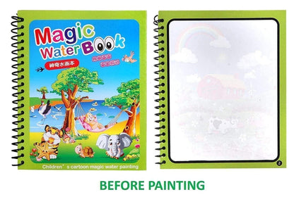 Reusable Magic Water Quick Dry Book for Kids – Mess-Free Learning Fun (Pack of 2, 4, or 6)