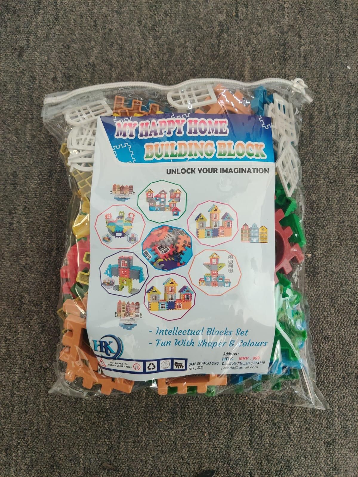 🏠 Building Blocks for Kids – 50 Pcs House Construction Set with Windows (Multicolor | Age 2–5 Years)