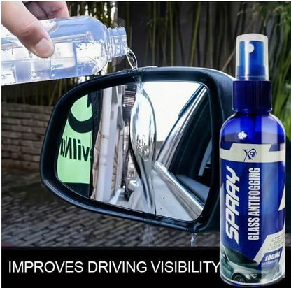Anti-Fog Spray for Car Glass – Waterproof, Anti-Scratch, Hydrophobic Coating (200ml × 2 | Pack of 2)