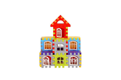 🏠 Building Blocks for Kids – 50 Pcs House Construction Set with Windows (Multicolor | Age 2–5 Years)
