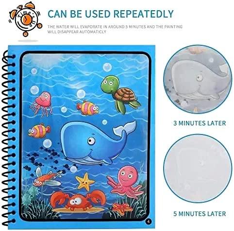 Reusable Magic Water Quick Dry Book for Kids – Mess-Free Learning Fun (Pack of 2, 4, or 6)