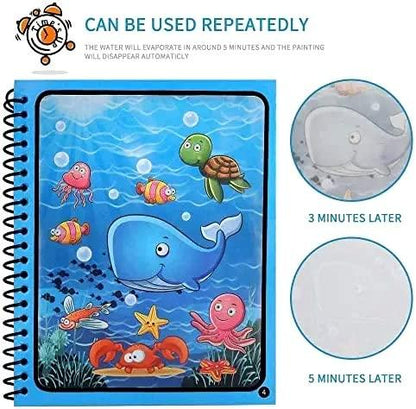 Reusable Magic Water Quick Dry Book for Kids – Mess-Free Learning Fun (Pack of 2, 4, or 6)