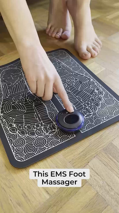 Vibrating Bubble EMS Foot Massager Pad – Electric Pulse Therapy for Pain Relief (Pack of 1)